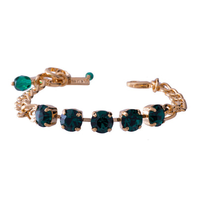 Five Stone Bracelet in "Emerald Green"