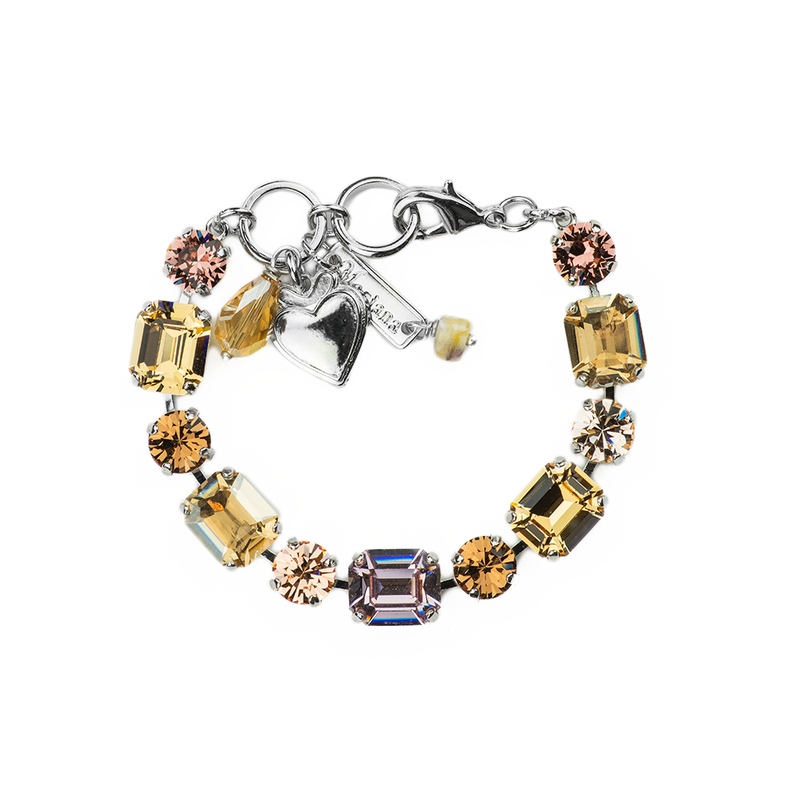 Must-Have Emerald Cut and Round Bracelet in "Meadow Brown"