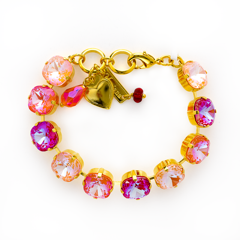 Cushion Cut Bracelet in "Dreamsicle"