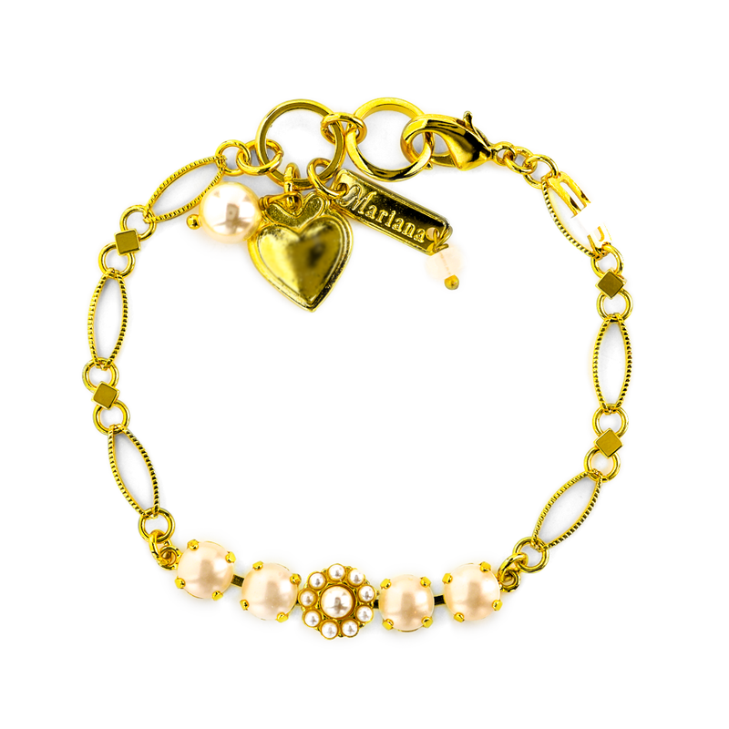 Petite Chain Bracelet in "Cream Pearl"
