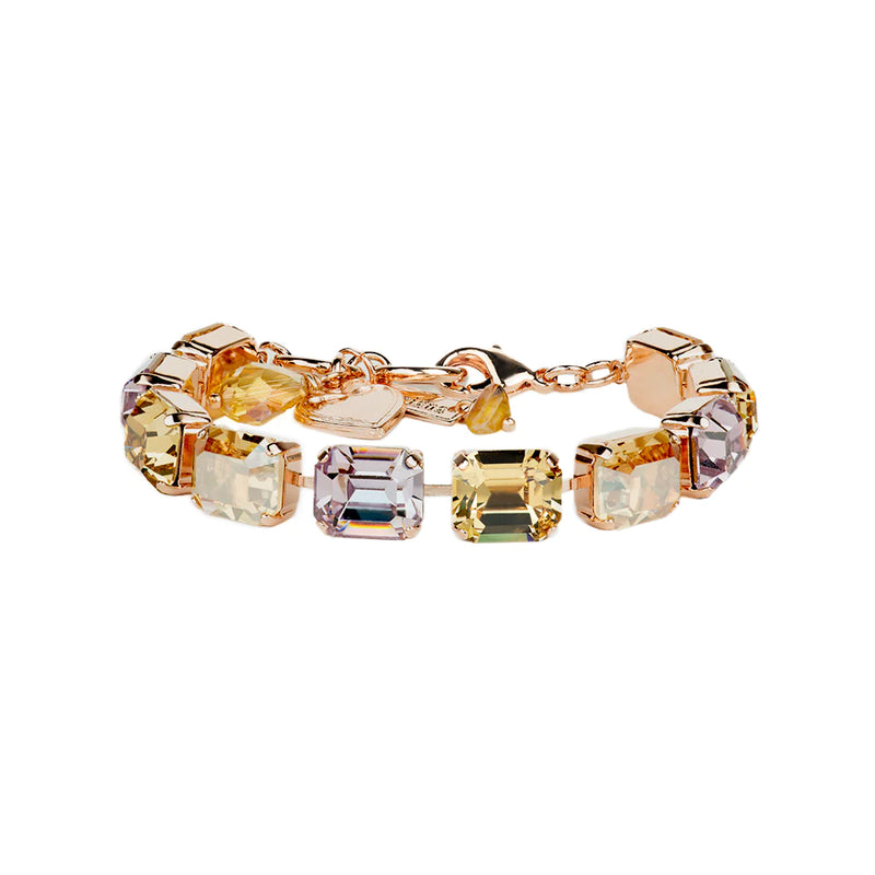 Emerald Cut Bracelet in "Meadow Brown"