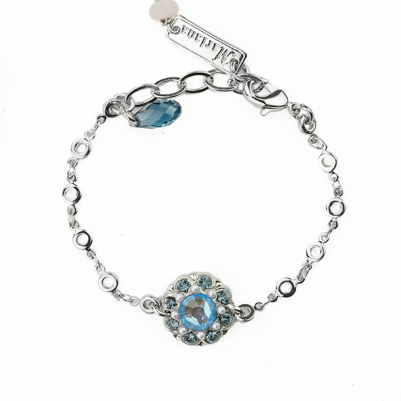 Cluster Chain Bracelet in "Blue Morpho"