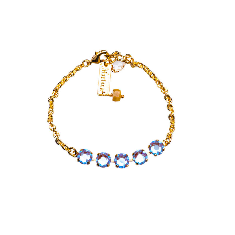 Five Stone Chain Bracelet in "Sun-Kissed Horizon"