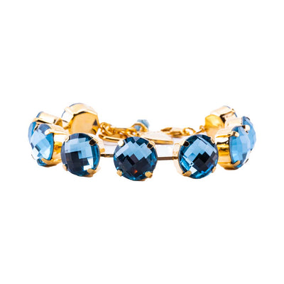 Extra Luxurious Faceted Everyday Bracelet in "Denim Blue"