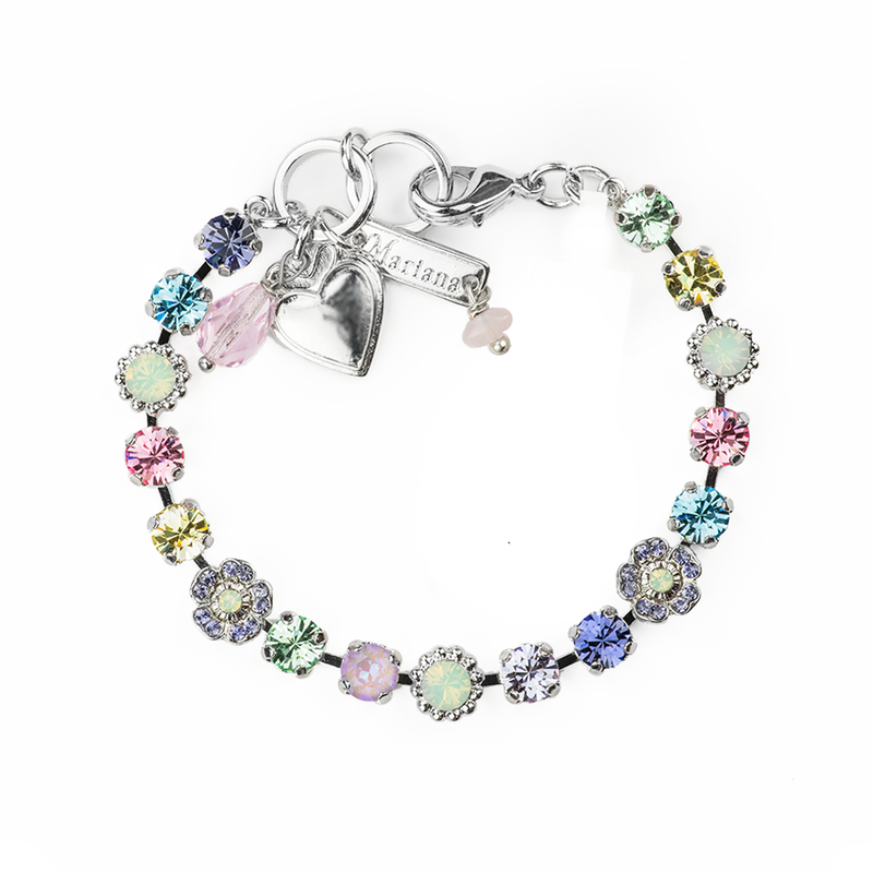 Petite Flower Cluster Bracelet in "Travelara"