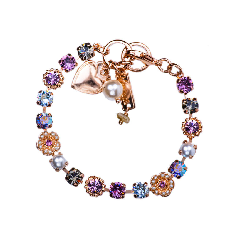 Petite Flower Cluster Bracelet in "Cake Batter"