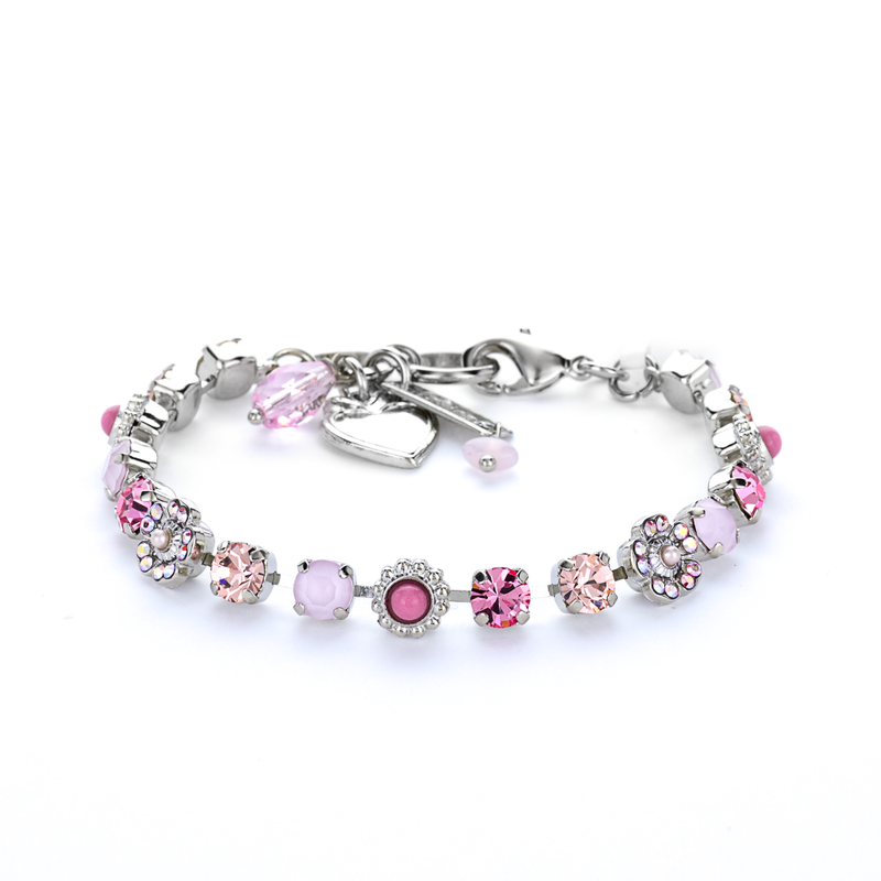 Flower Cluster Bracelet in "Love"