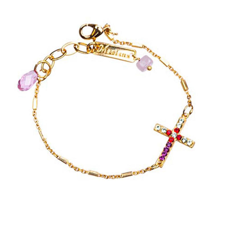 Cross Chain Bracelet in "Enchanted"