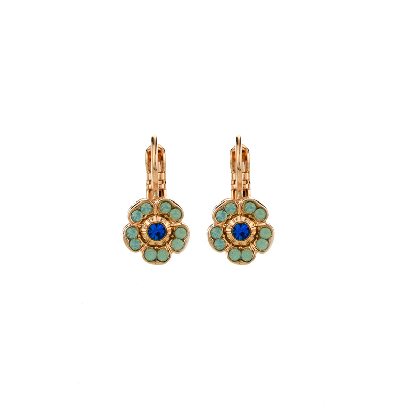 Petite Cosmos Leverback Earrings in "Serenity"