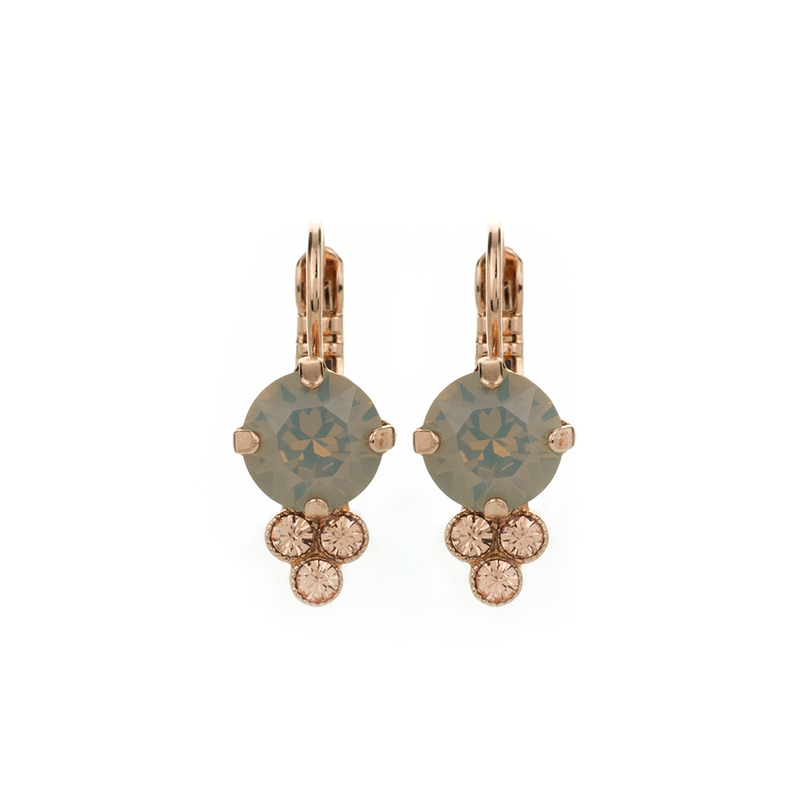 Must-Have Trio Cluster Leverback Earrings in "Peace"