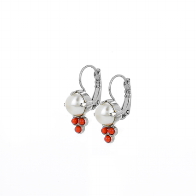 Trio Cluster Leverback Earrings in "Happiness"