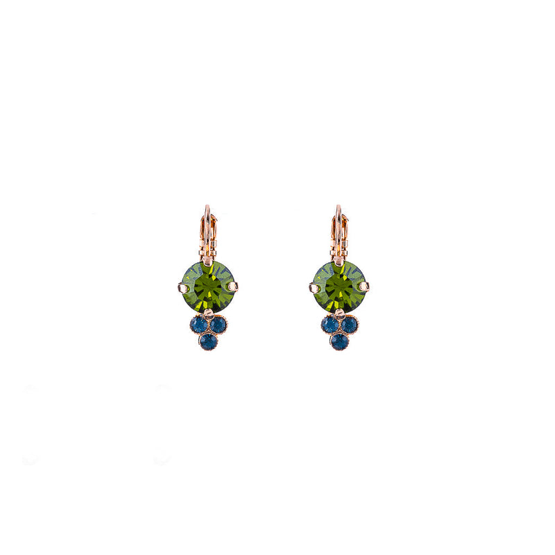 Must-Have Trio Cluster Leverback Earrings in "Chamomile"