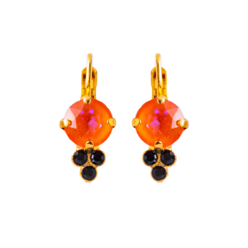 Trio Cluster Leverback Earrings in "Magic"