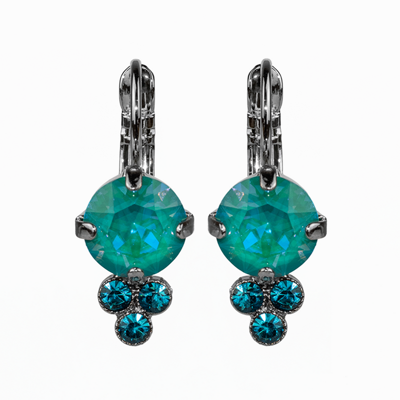 Must-Have Trio Cluster Leverback Earrings in Sun-Kissed "Laguna"