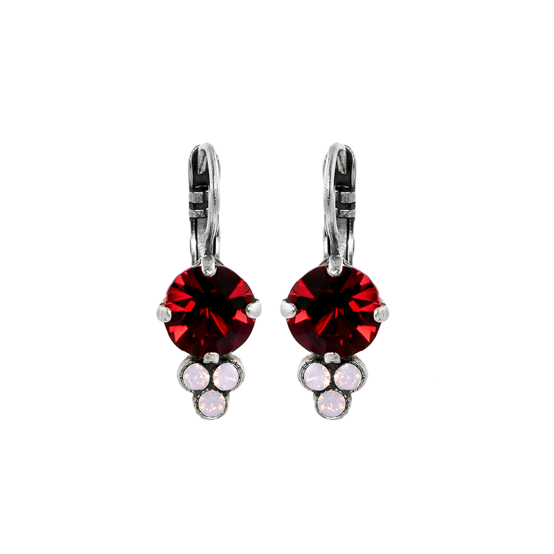 Must-Have Trio Cluster Leverback Earrings in "True Romance"