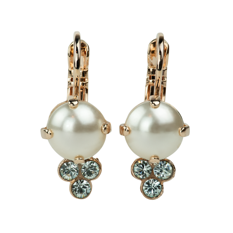 Must-Have Trio Cluster Leverback Earrings in "Seashell"