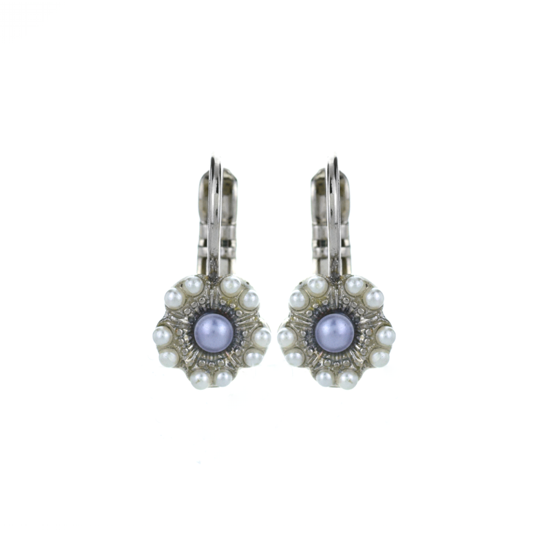 Petite Petunia Leverback Earrings in "Romance"