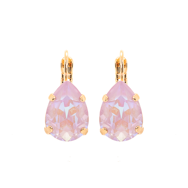 Pear Leverback Earrings in Sun-Kissed "Lavender"