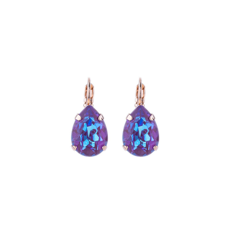 Pear Leverback Earrings in Sun-Kissed Plum