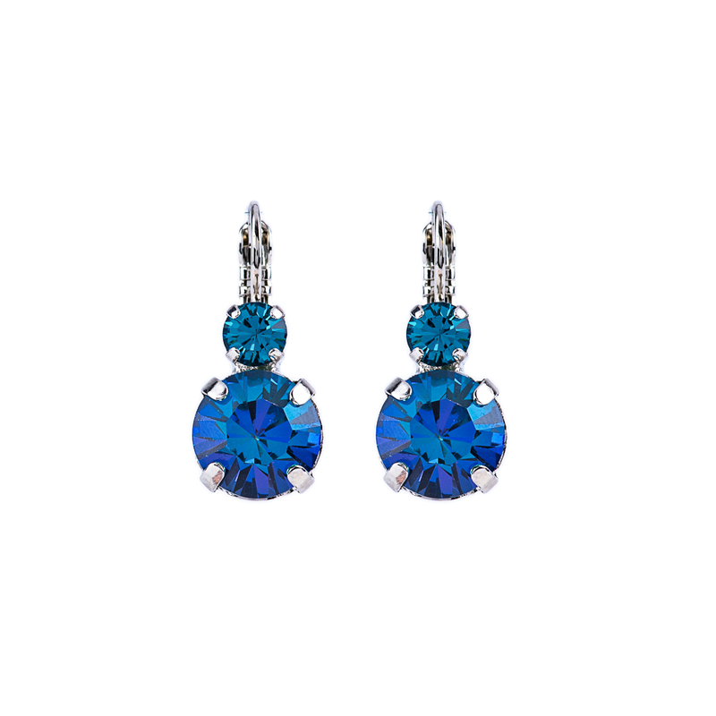 Lovable Double Stone Leverback Earrings in "Sleepytime"