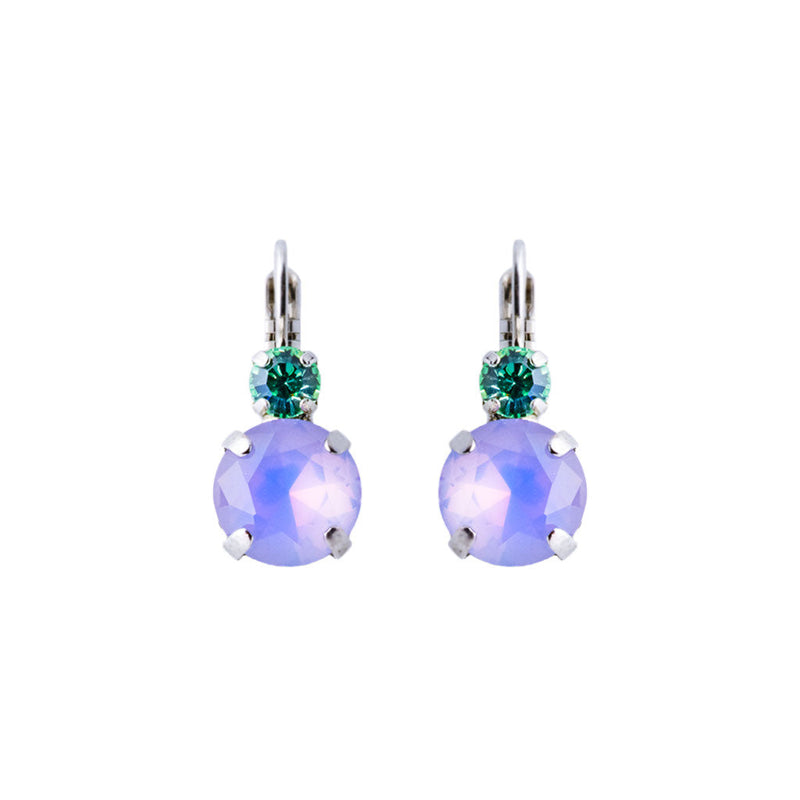 Lovable Double Stone Leverback Earrings in "Mint Chip"