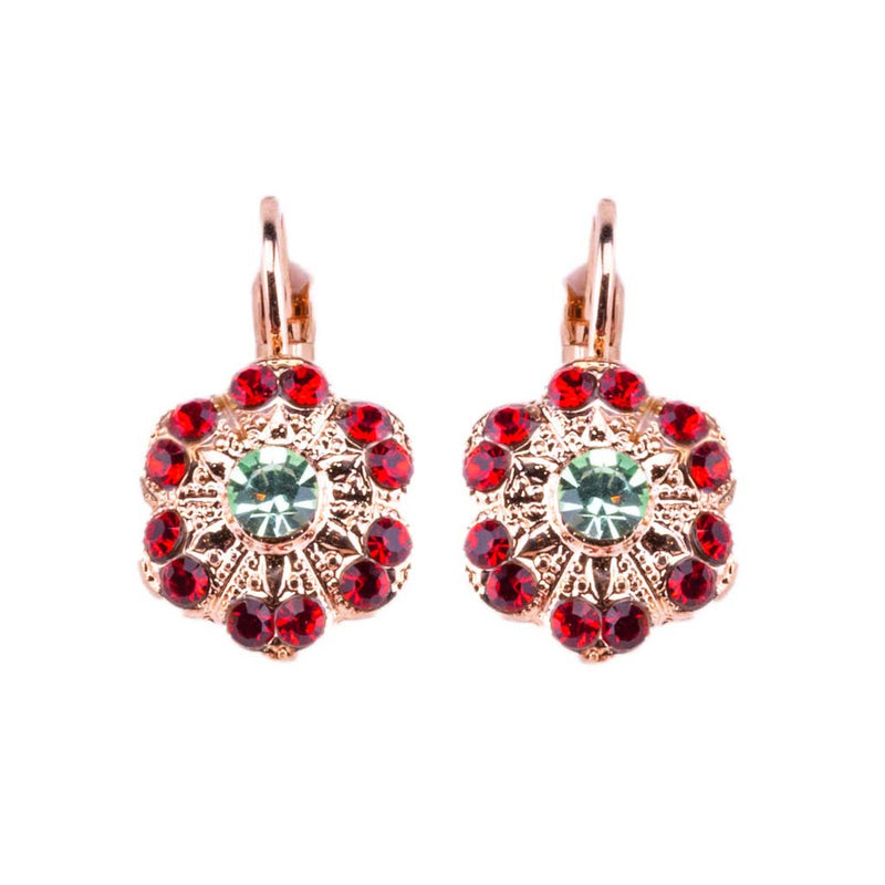 Lovable Flower Leverback Earrings in "Enchanted"