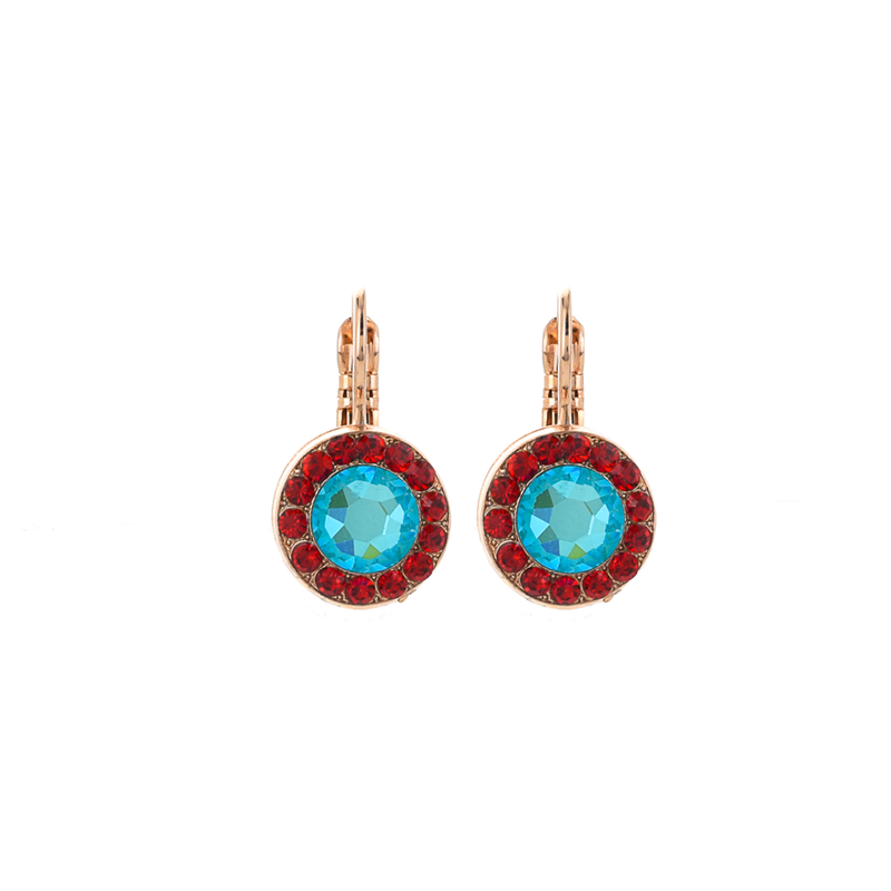 Pavé Leverback Earrings in "Happiness"