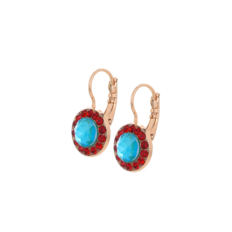 Pavé Leverback Earrings in "Happiness"