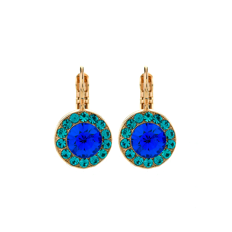 Must-Have Pavé Leverback Earrings in "Serenity"