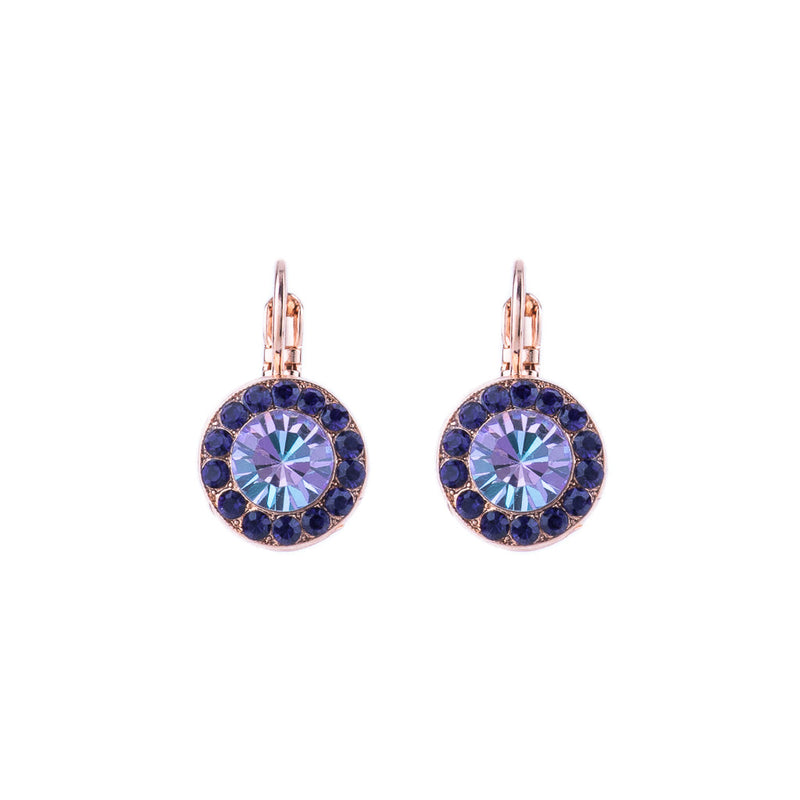 Pavé Leverback Earrings in "Wildberry"