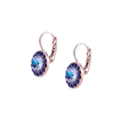 Pavé Leverback Earrings in "Wildberry"