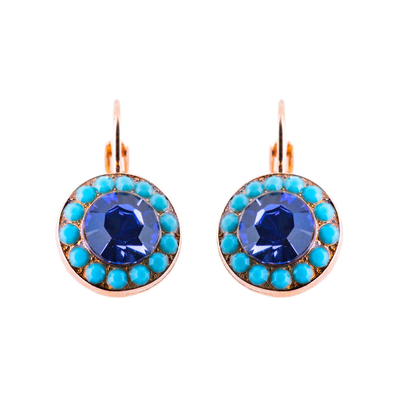 Must-Have Pavé Leverback Earrings "Rainbow Sherbet"