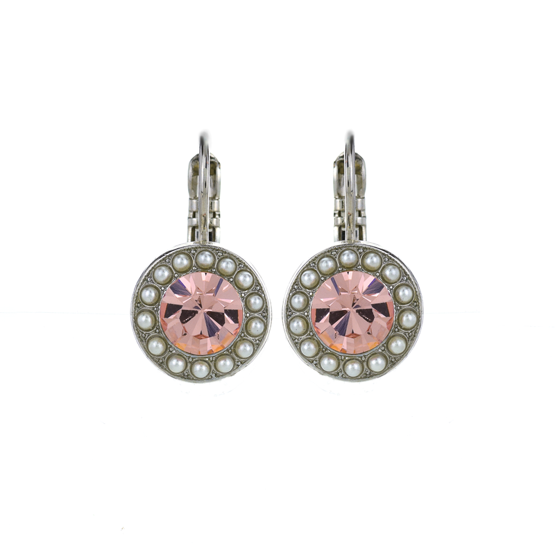 Must-Have Pavé Leverback Earrings in "Romance"