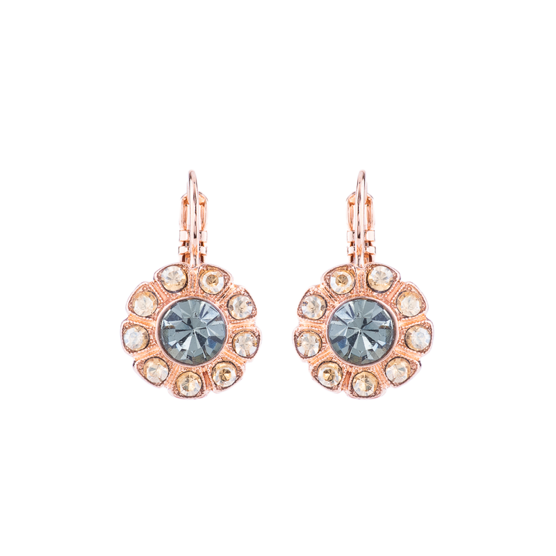 Lovable Daisy Leverback Earrings in "Earl Grey"