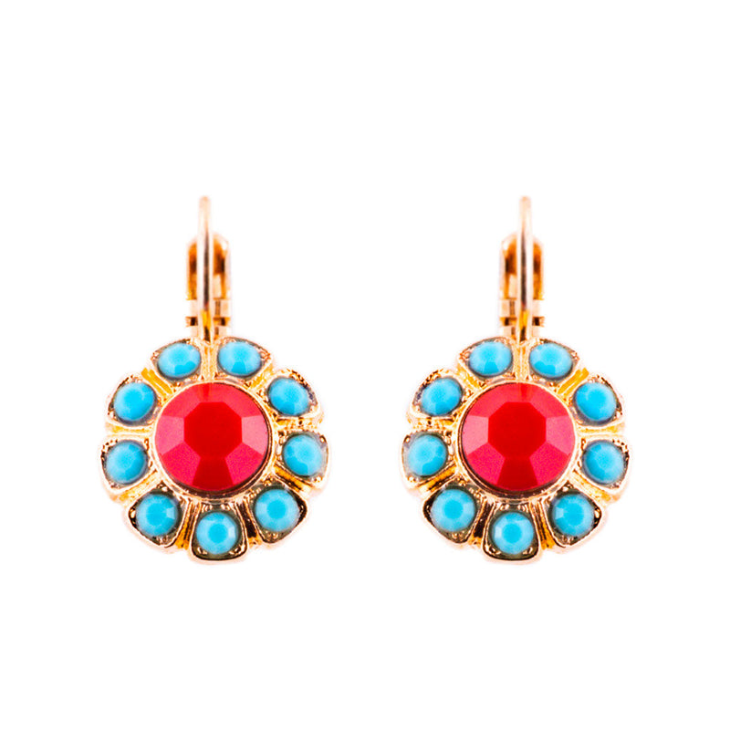 Lovable Daisy Leverback Earrings in "Rainbow Sherbet"