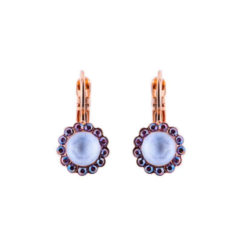 Must-Have Rosette Leverback Earrings in "Cake Batter"