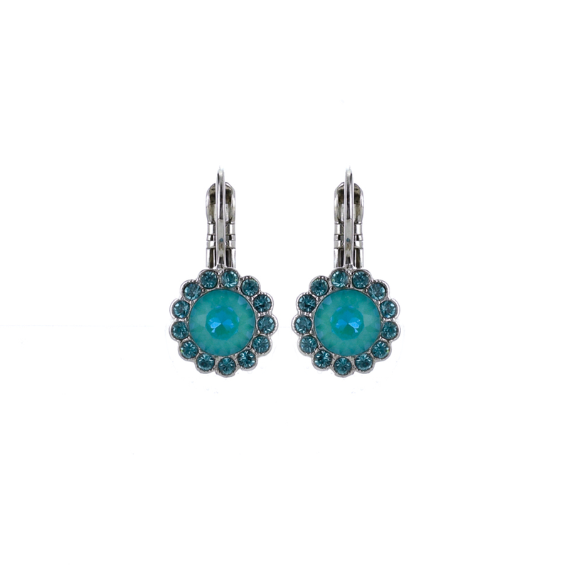 Must-Have Rosette Leverback Earrings in "Tranquil"