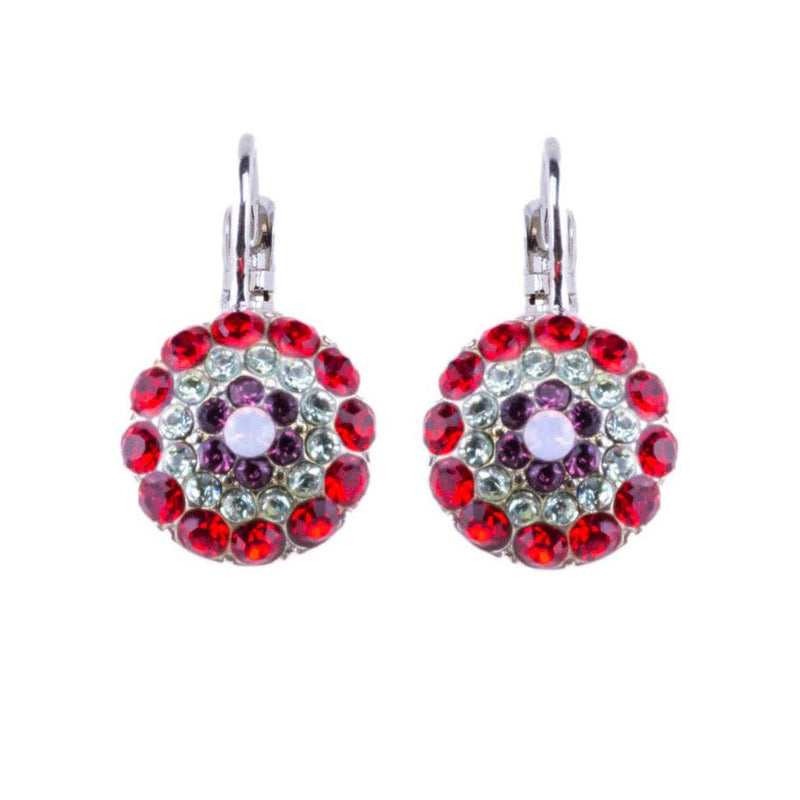 Pavé Leverback Earrings in "Enchanted"