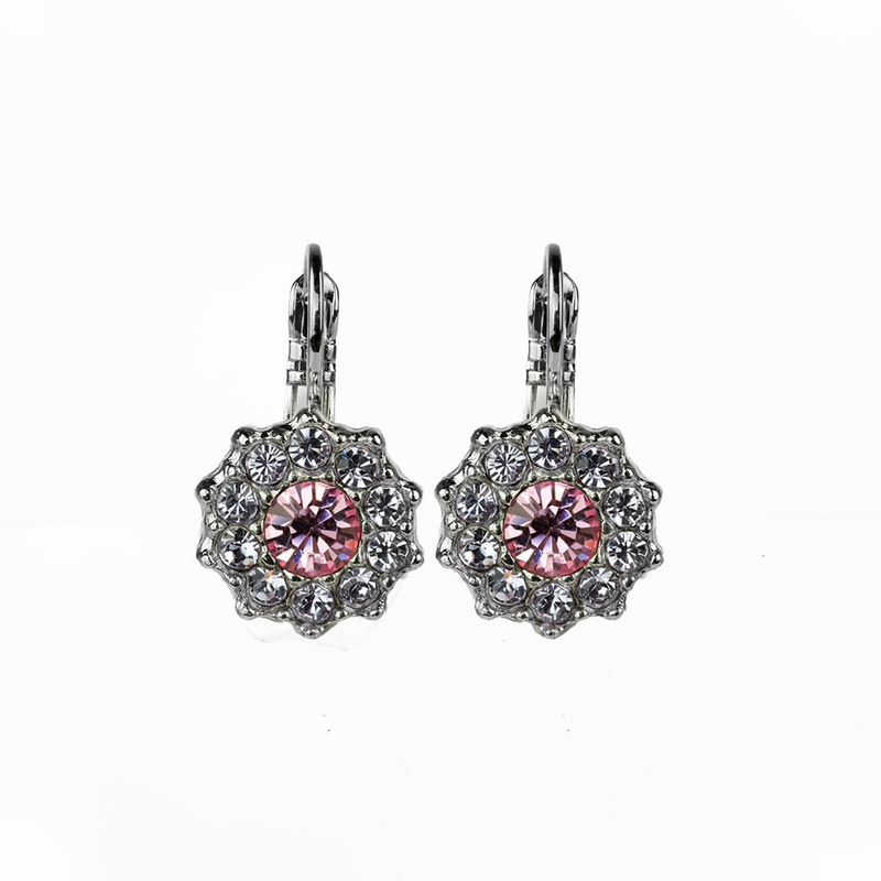 Lovable Rosette Leverback Earrings in "Travelara"