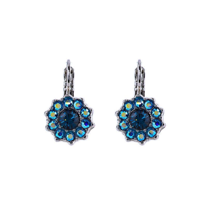 Lovable Rosette Leverback Earrings in "Sleepytime"