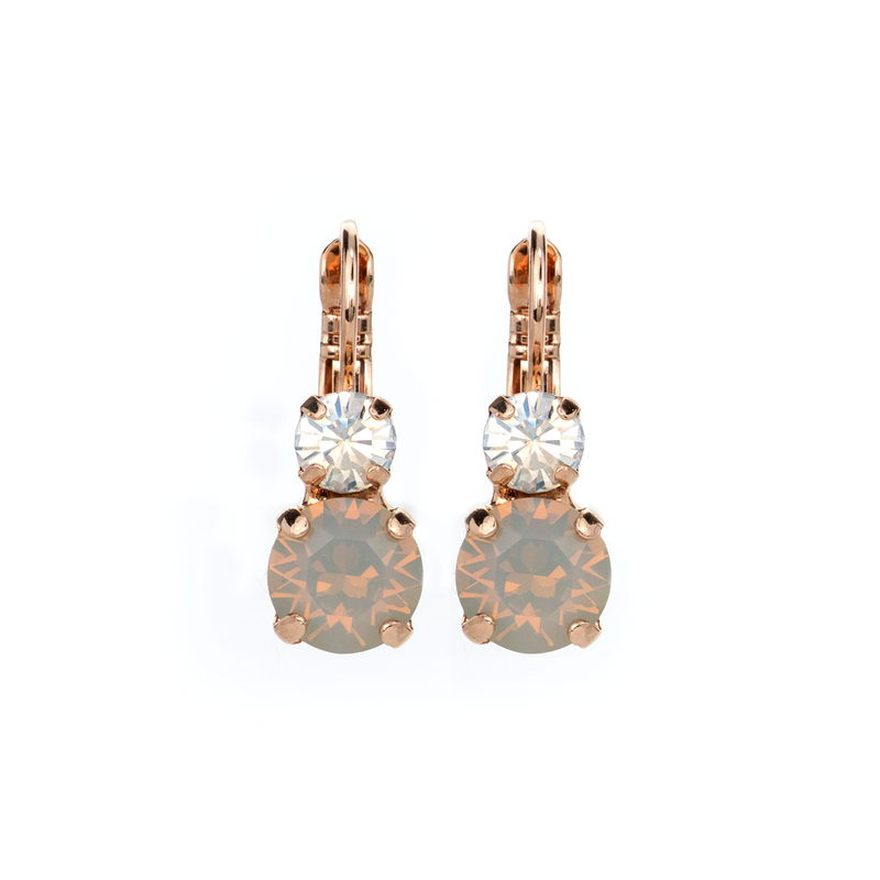 Must-Have Double Stone Leverback Earrings in "Peace"