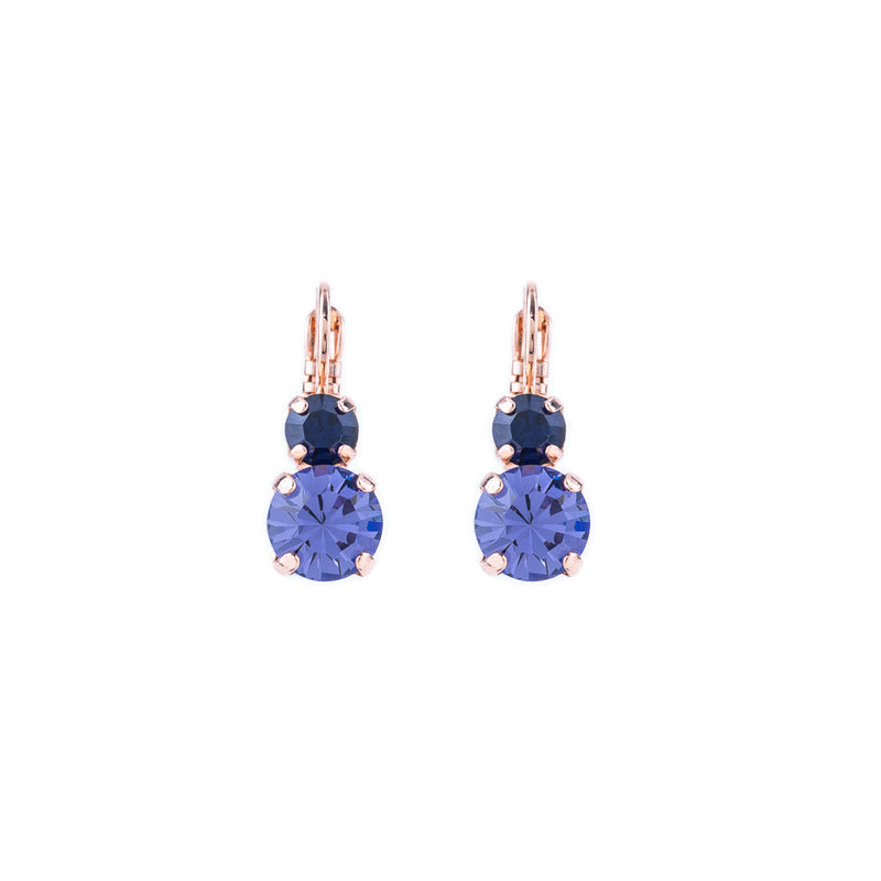 Must-Have Double Stone Leverback Earrings in "Wildberry"