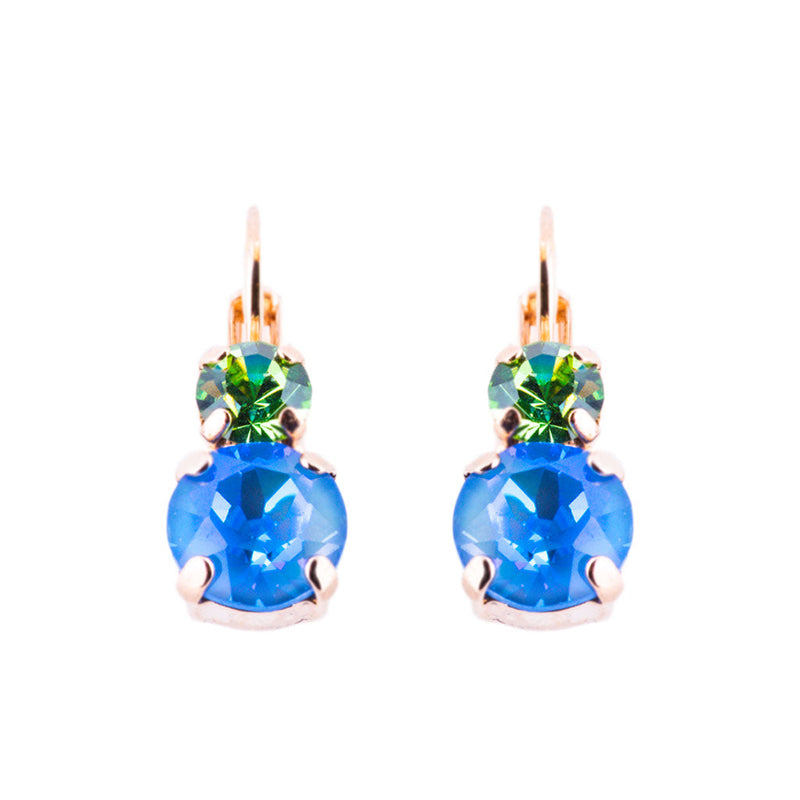 Must-Have Double Stone Leverback Earrings in "Rainbow Sherbet"