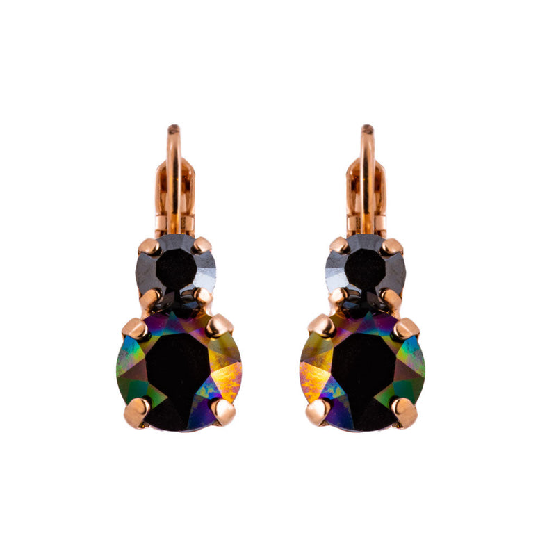 Must-Have Double Stone Leverback Earrings in "Rocky Road"