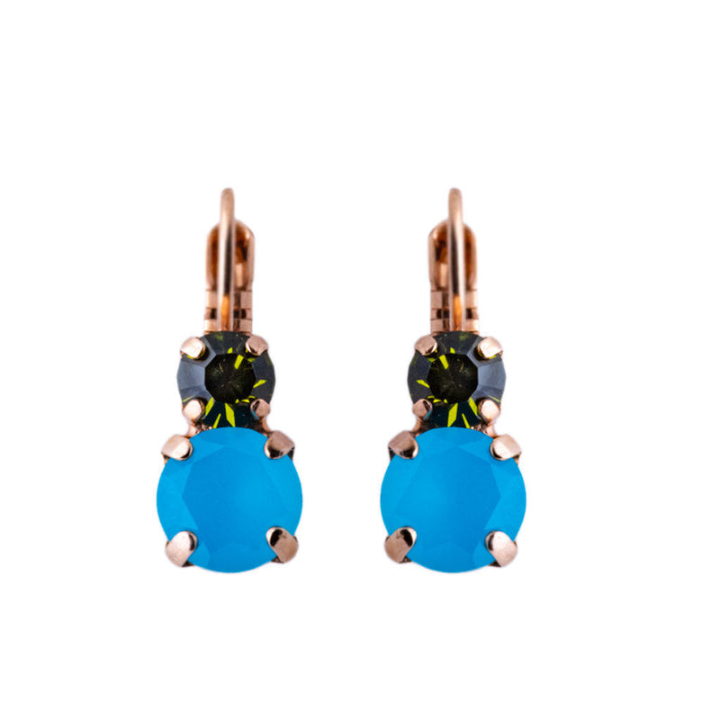 Must-Have Double Stone Leverback Earrings in "Pistachio"