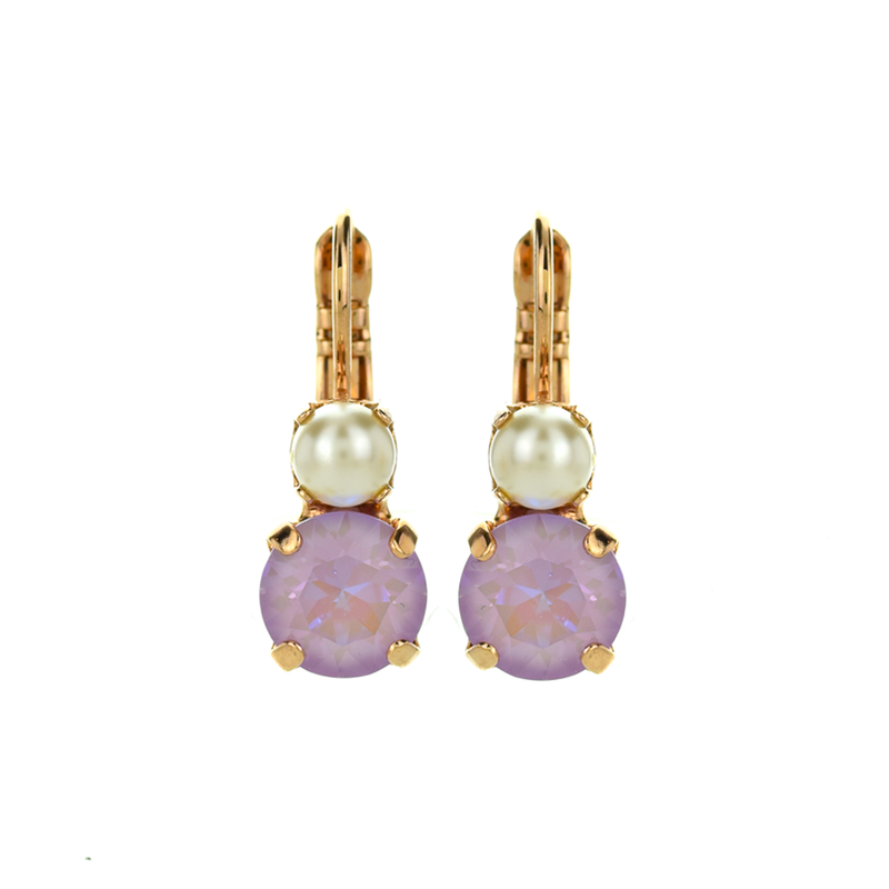 Must-Have Double Stone Leverback Earrings in "Romance"