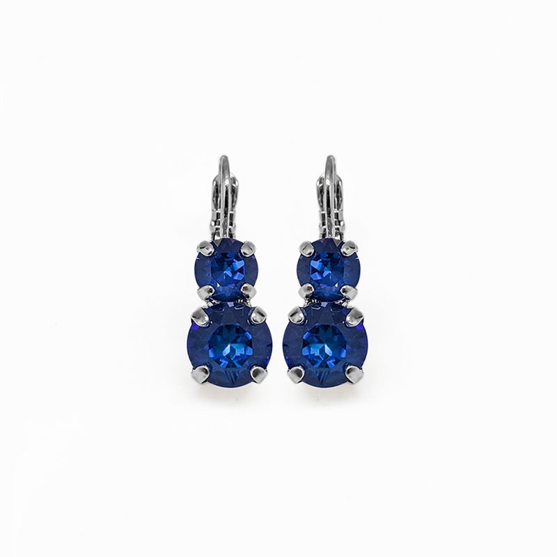 Must-Have Classic Two-Stone Leverback Earrings in Sun-Kissed "Capri"