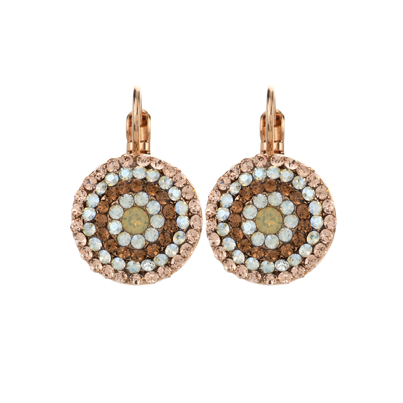 Extra Luxurious Pavé Leverback Earrings in "Peace"