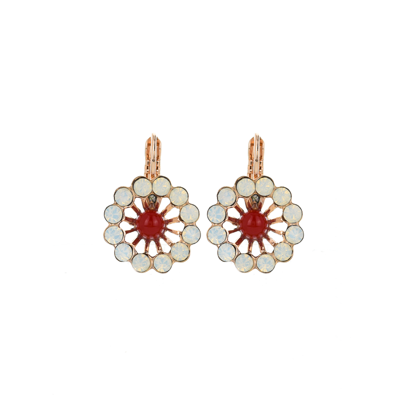 Extra Luxurious Dahlia Leverback Earrings in "Happiness"