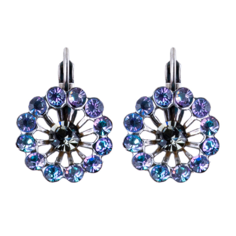 Extra Luxurious Dahlia Leverback Earrings in "Ice Queen"